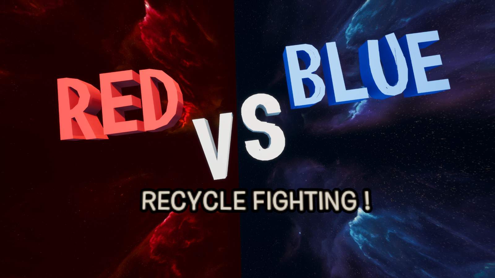 🔴RED VS BLUE🔵: RECYCLE FIGHTING !