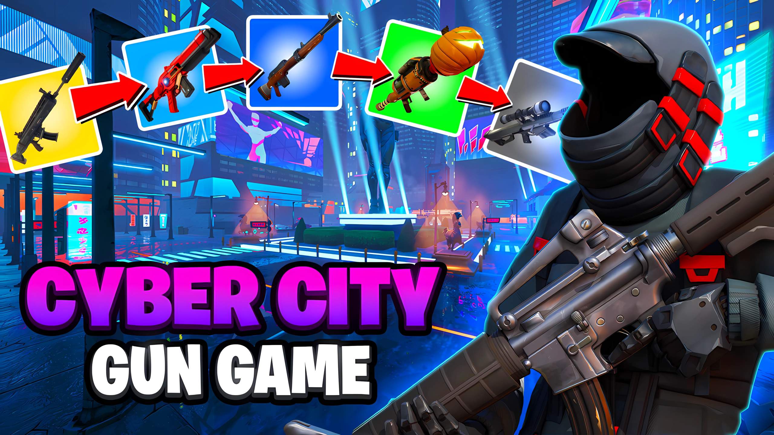🔫 Cyber City GUN GAME!