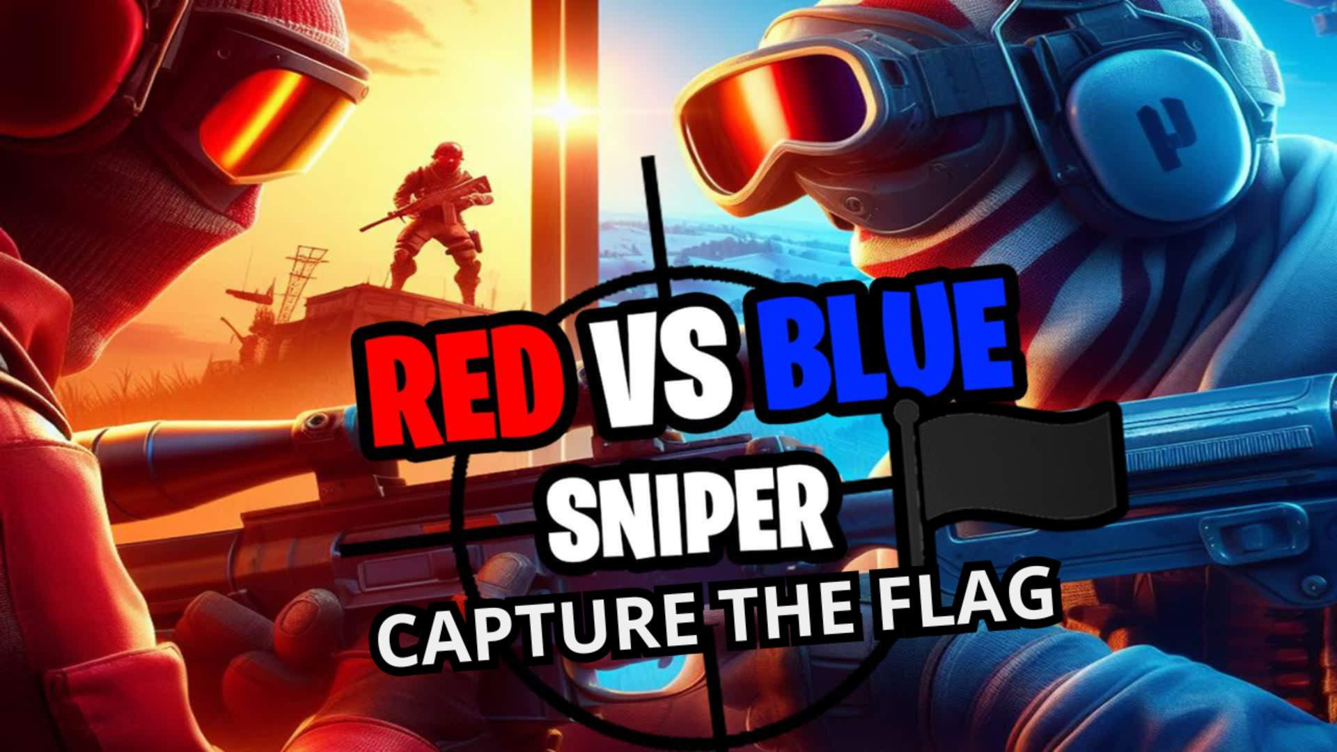red vs blue flag