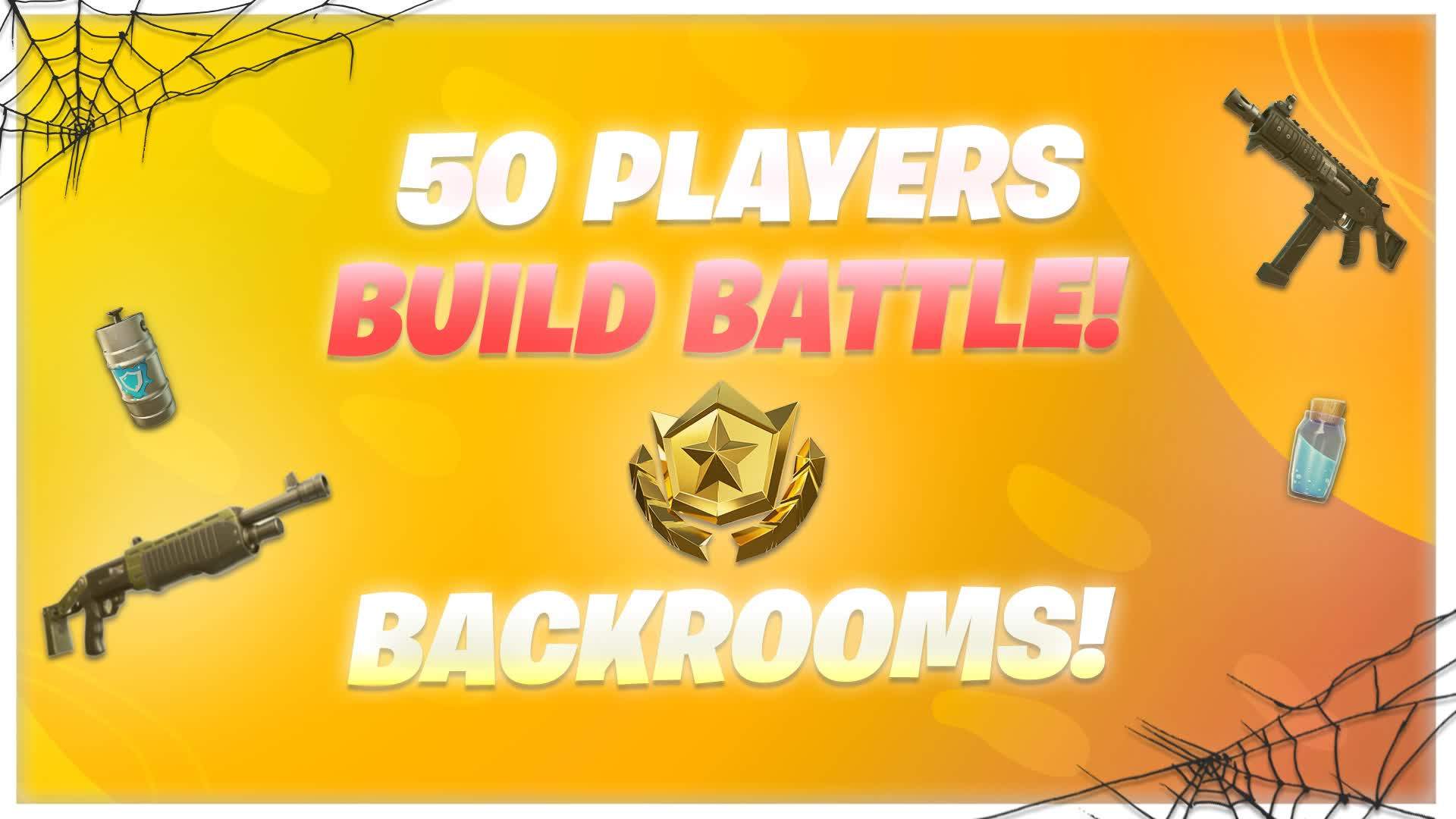 🌟50 Players Build Battle (Backrooms)👻