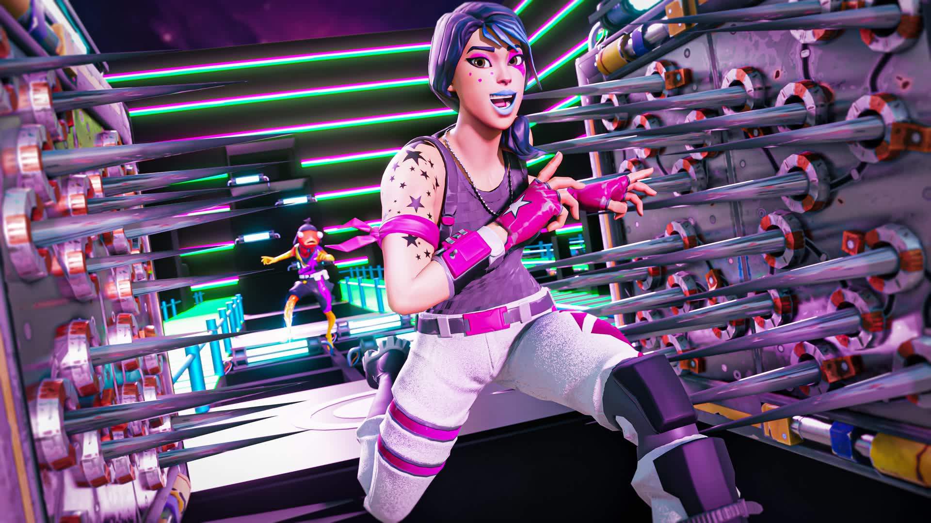 💚 100 LEVEL NEON DEATHRUN + FFA 💜