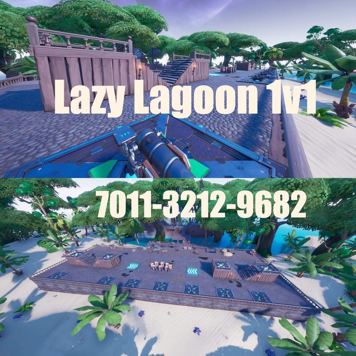 Lazy Lagoon Fortnite Creative Code Lazy Lagoon 1v1 Fortnite Creative Map Code Dropnite