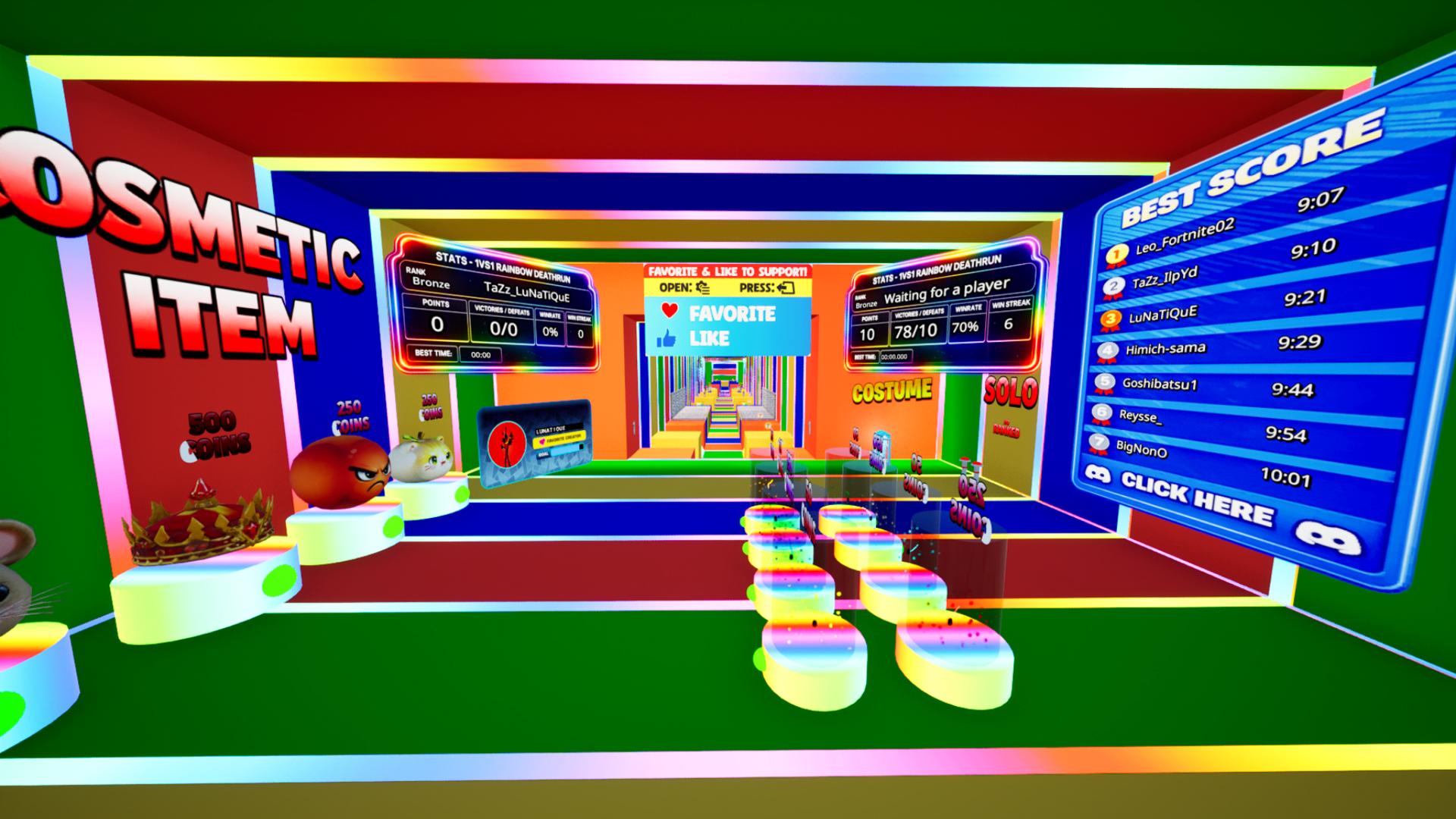 🌈 Rainbow 1v1 Deathrun — Ranked Duels image 3