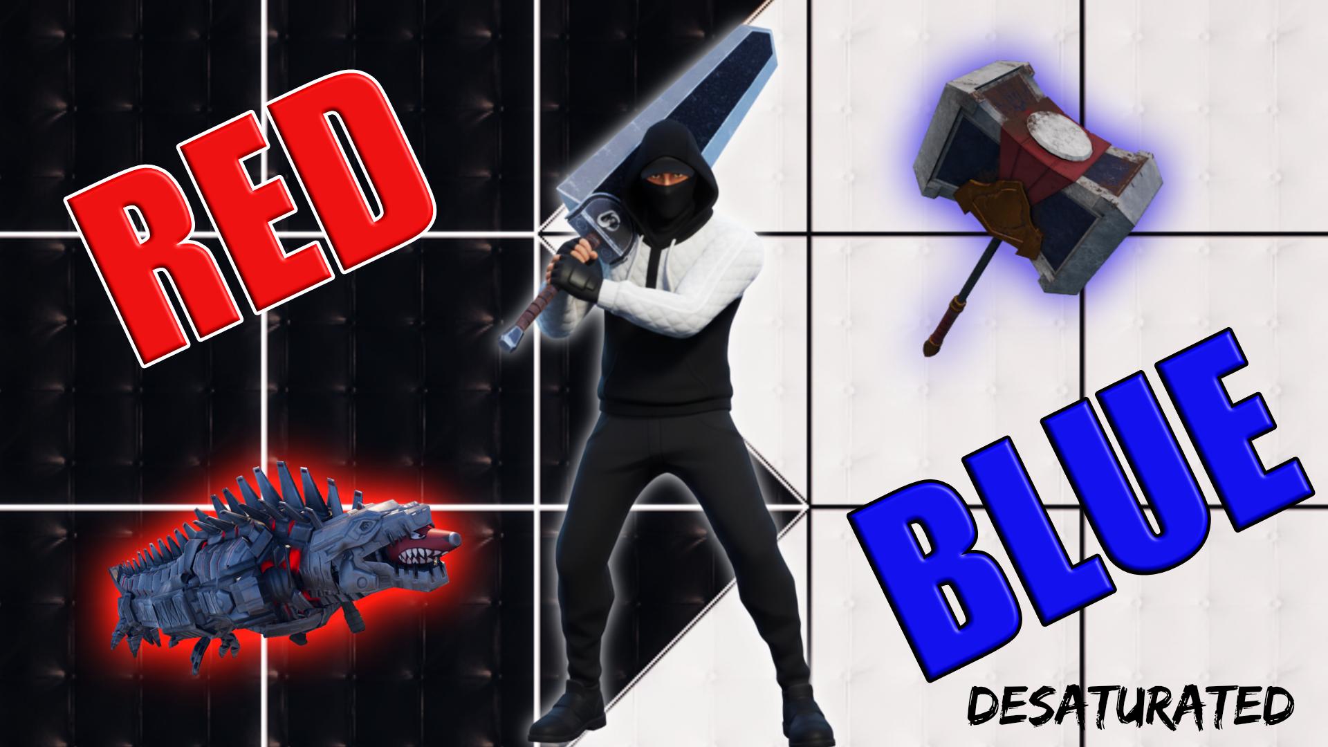 Red vs Blue Desaturated image 2