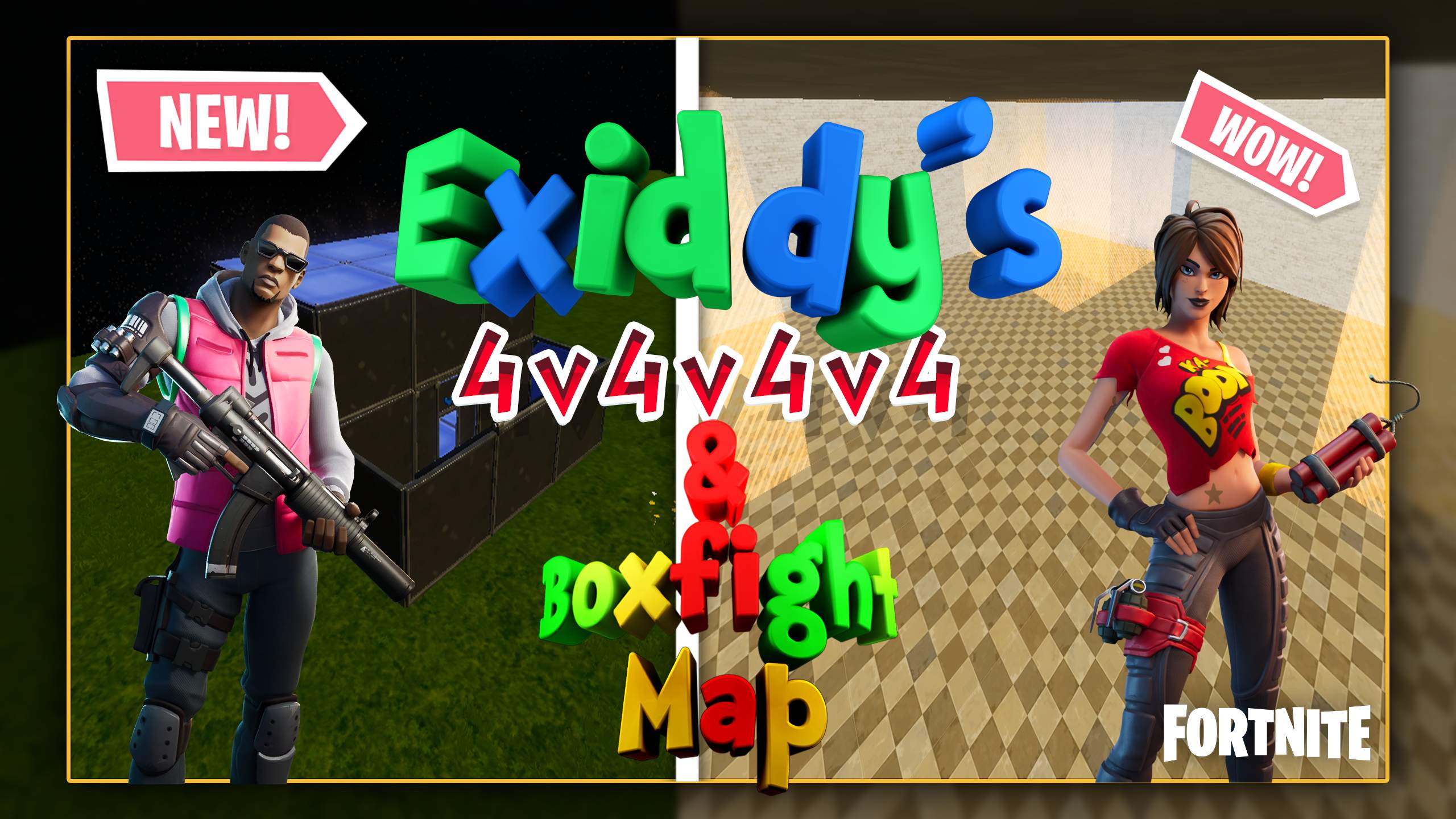 EXIDDY'S 4V4V4V4 & BOXFIGHT MAP!
