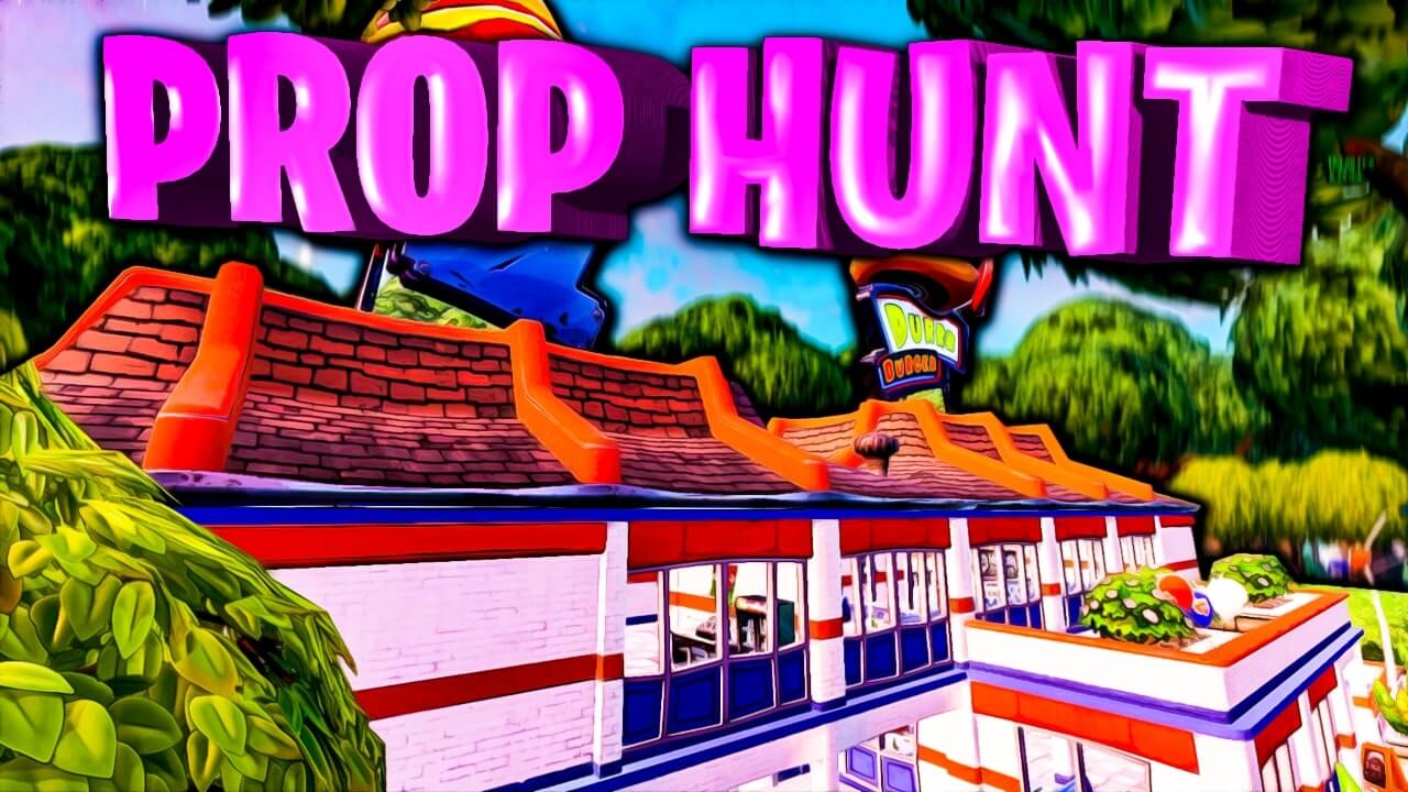 prop hunt fortnite durr burger - fortnite creative prop hunt map codes