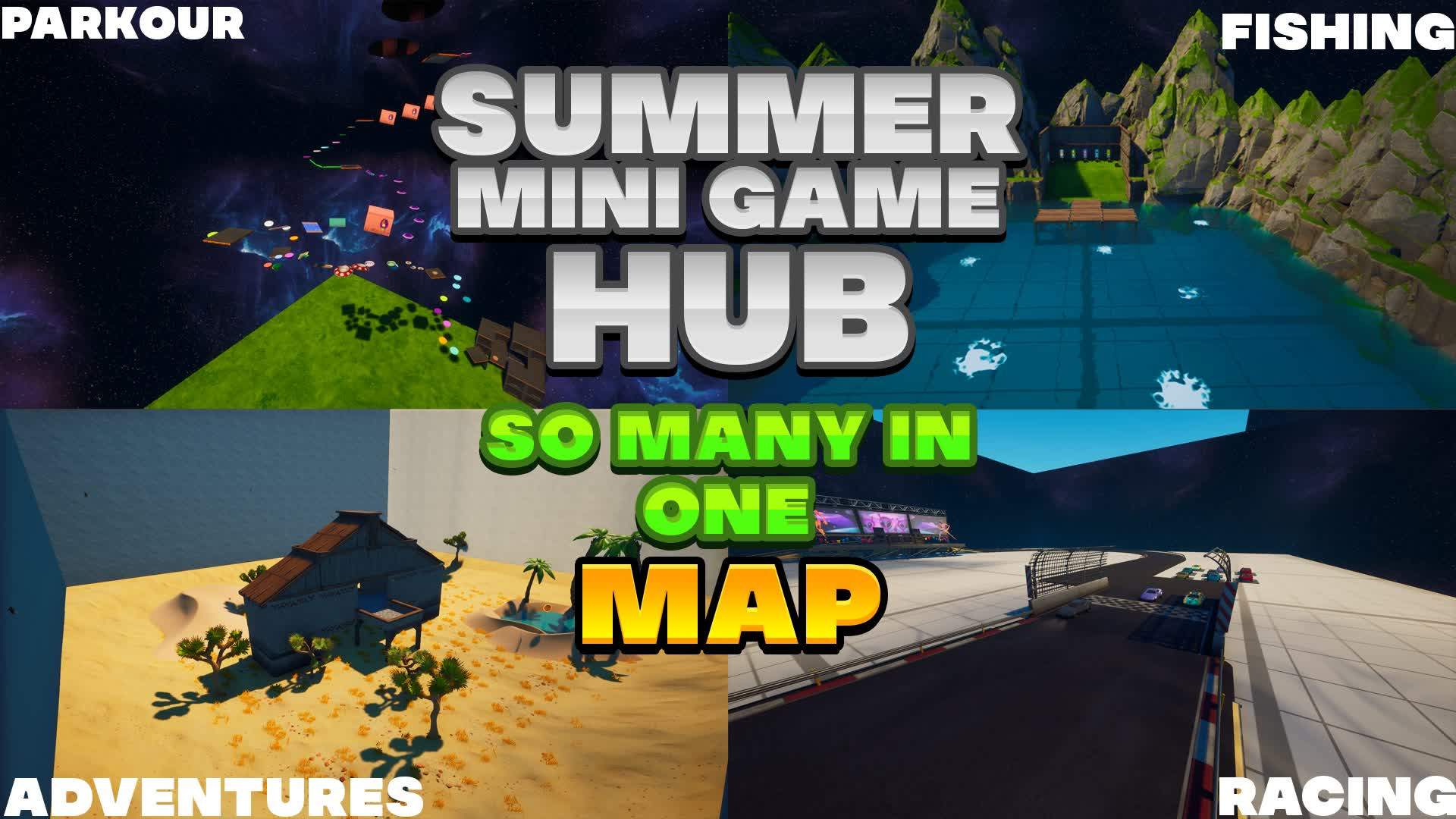 Summer Mini Game Hub! - Fortnite Creative Mini Games and Race Map Code