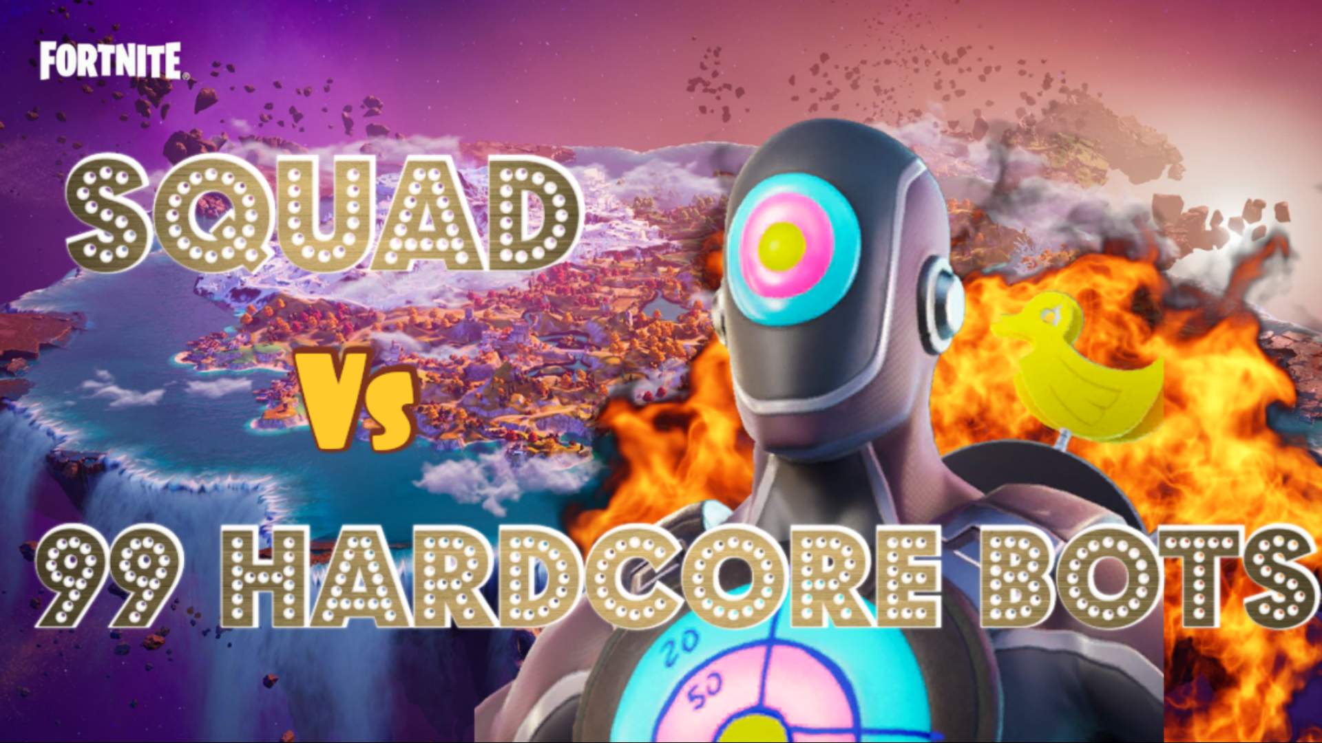 Squad vs Death Bots (Hard) - Fortnite Creative Map Code - Dropnite