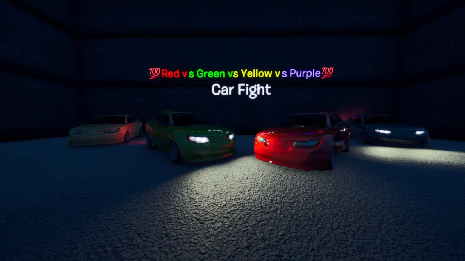 💯RED/GREEN/YELLOW/PURPLE💯CAR FIGHT