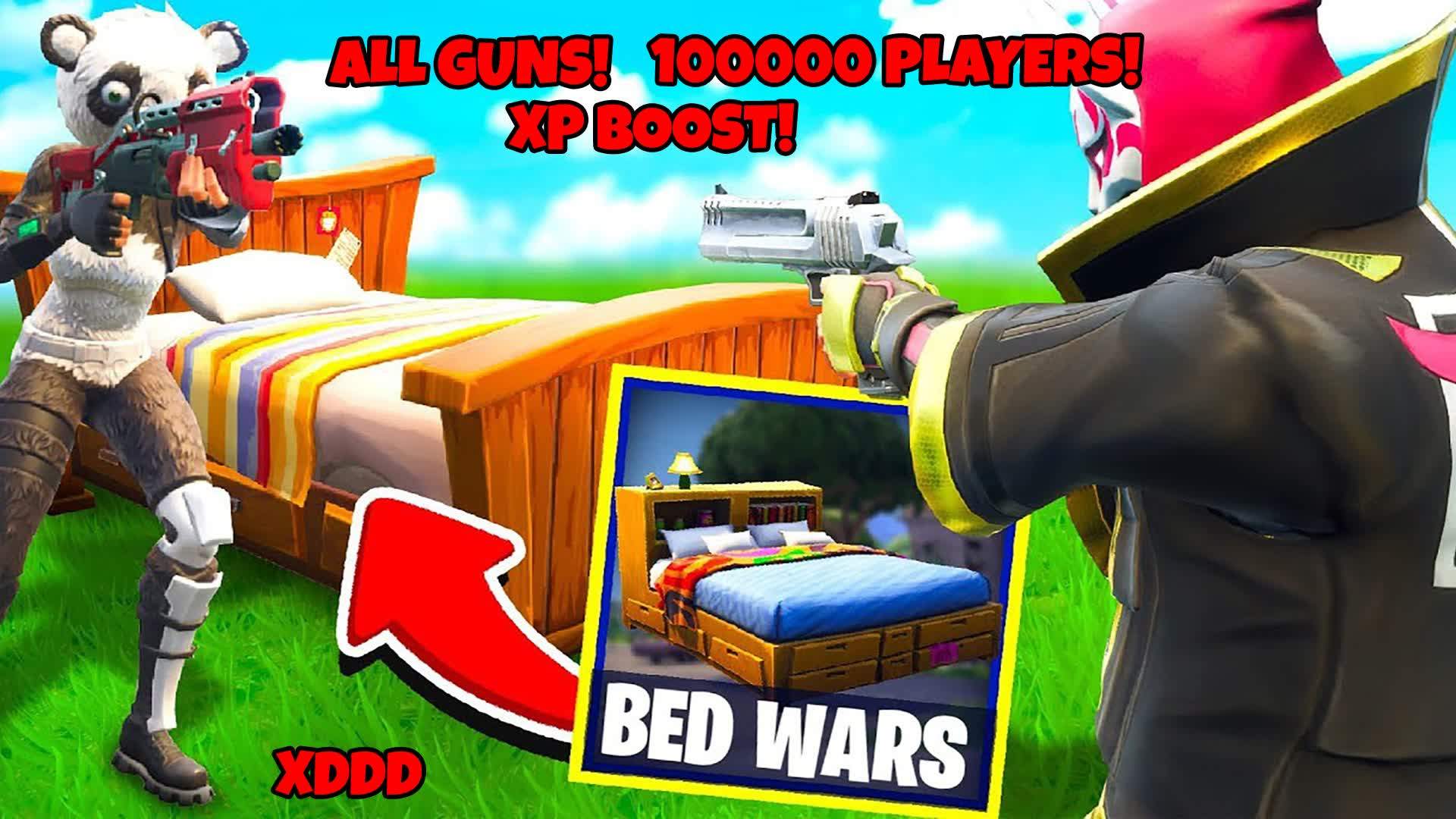 ENDLESS BED WARS (XD) ALL WEAPONS!