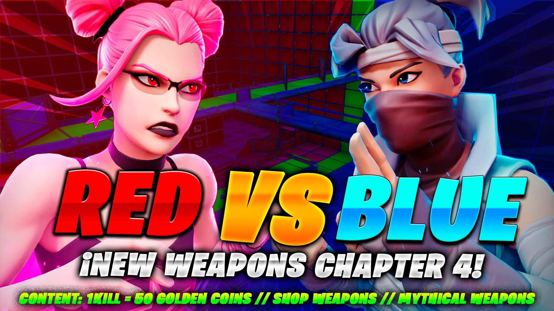 🔴RED VS BLUE🔵 | NEW WEAPONS CHAPTER 4