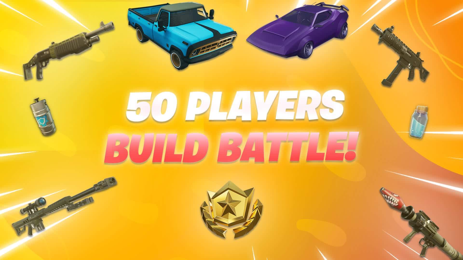 🌟50 Players Build Battle📈 (Vehicles)
