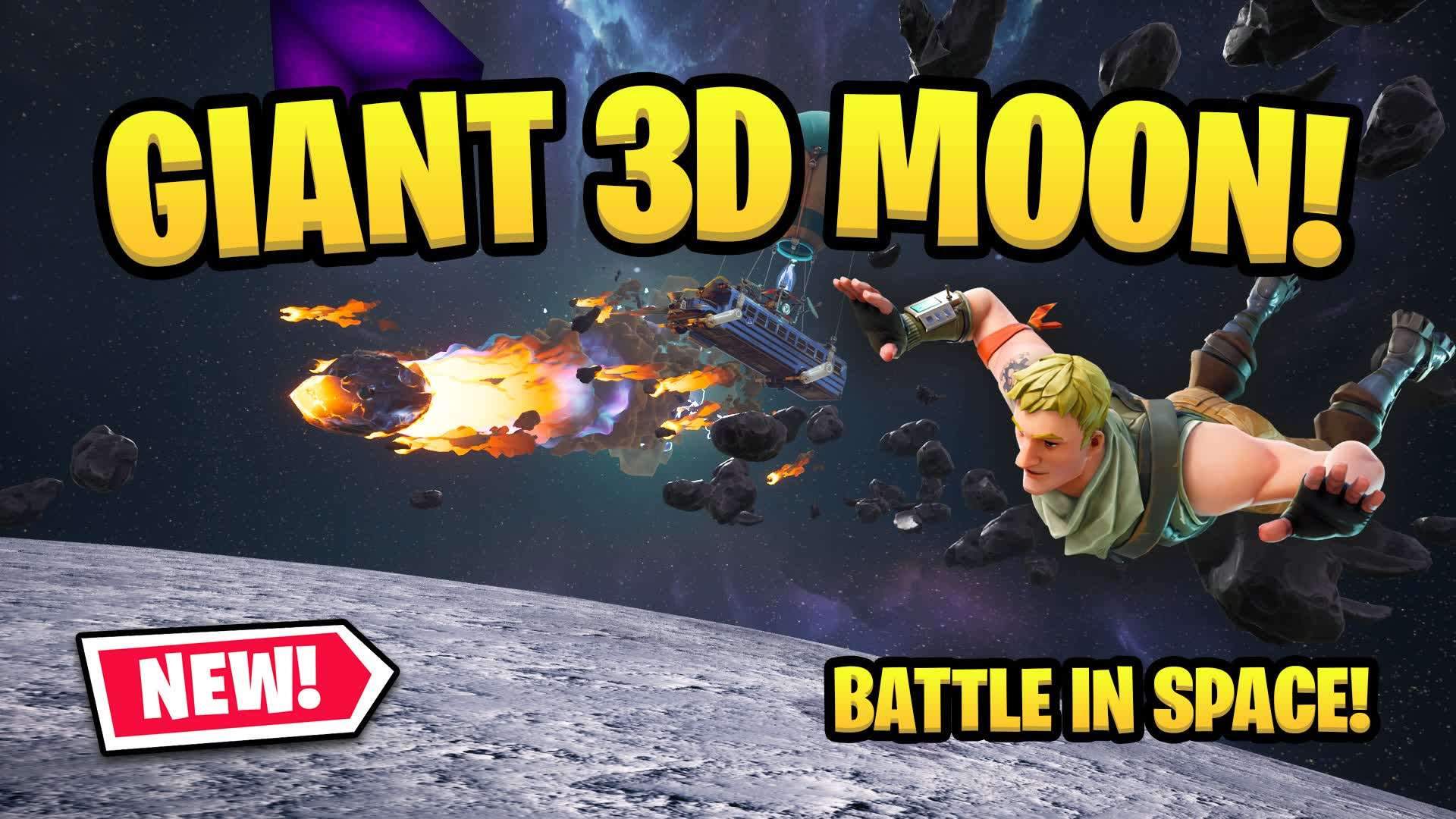 🌒 Giant 3D Moon - FFA in Outer Space 🛸