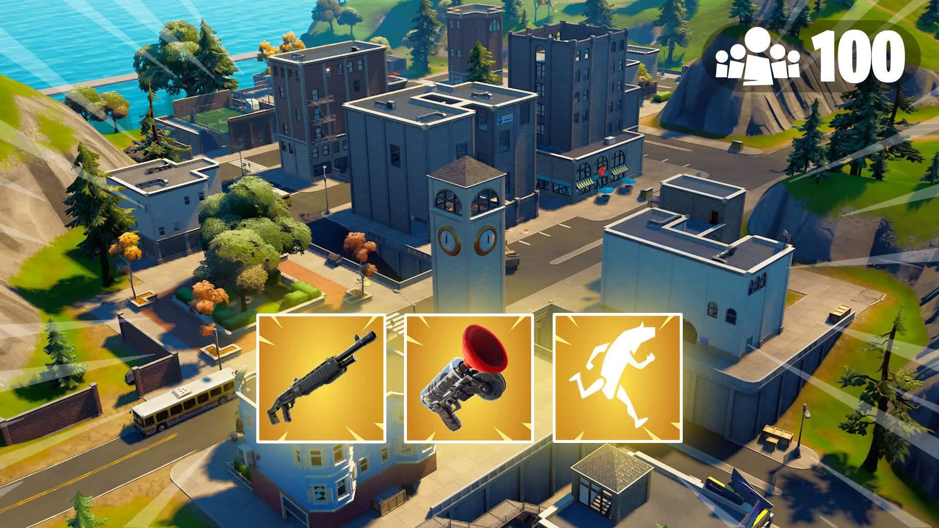 TILTED TOWERS - FFA 100 PLAYERS NO BUILD