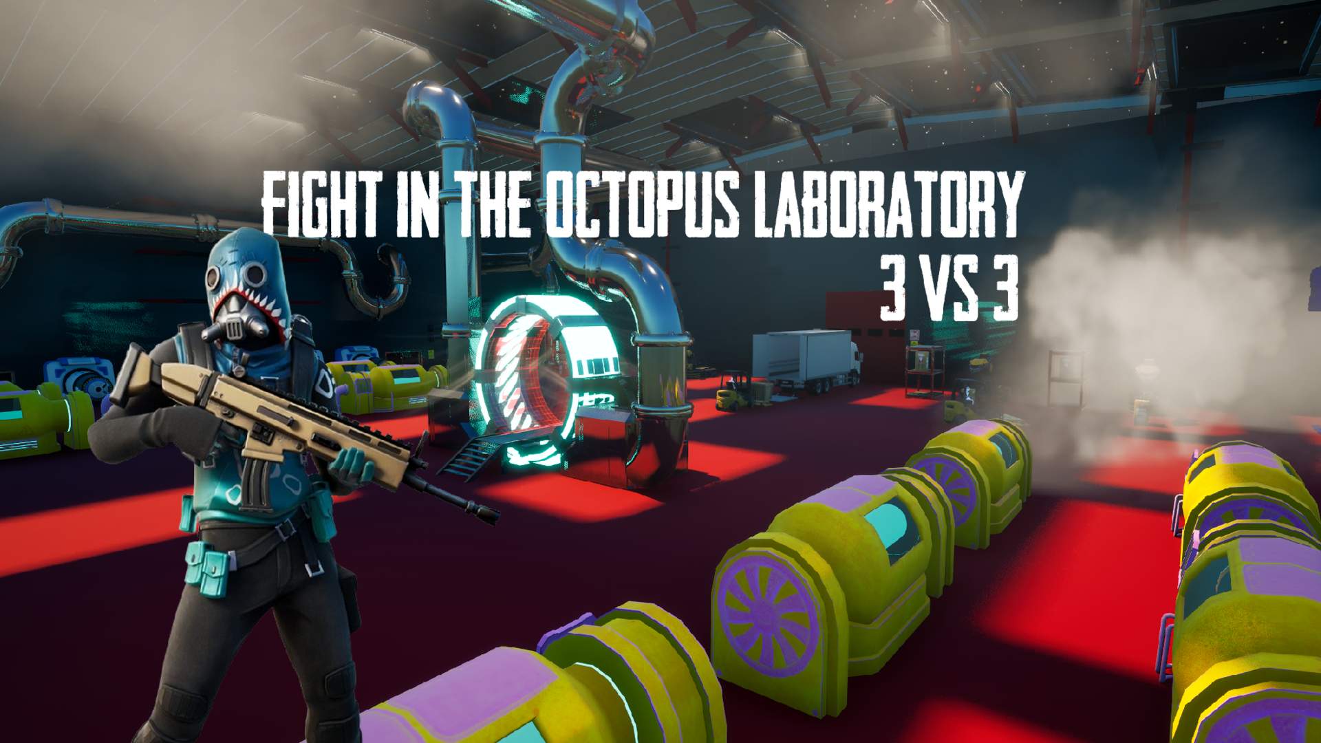 fight in the octopus laboratory 3vs3