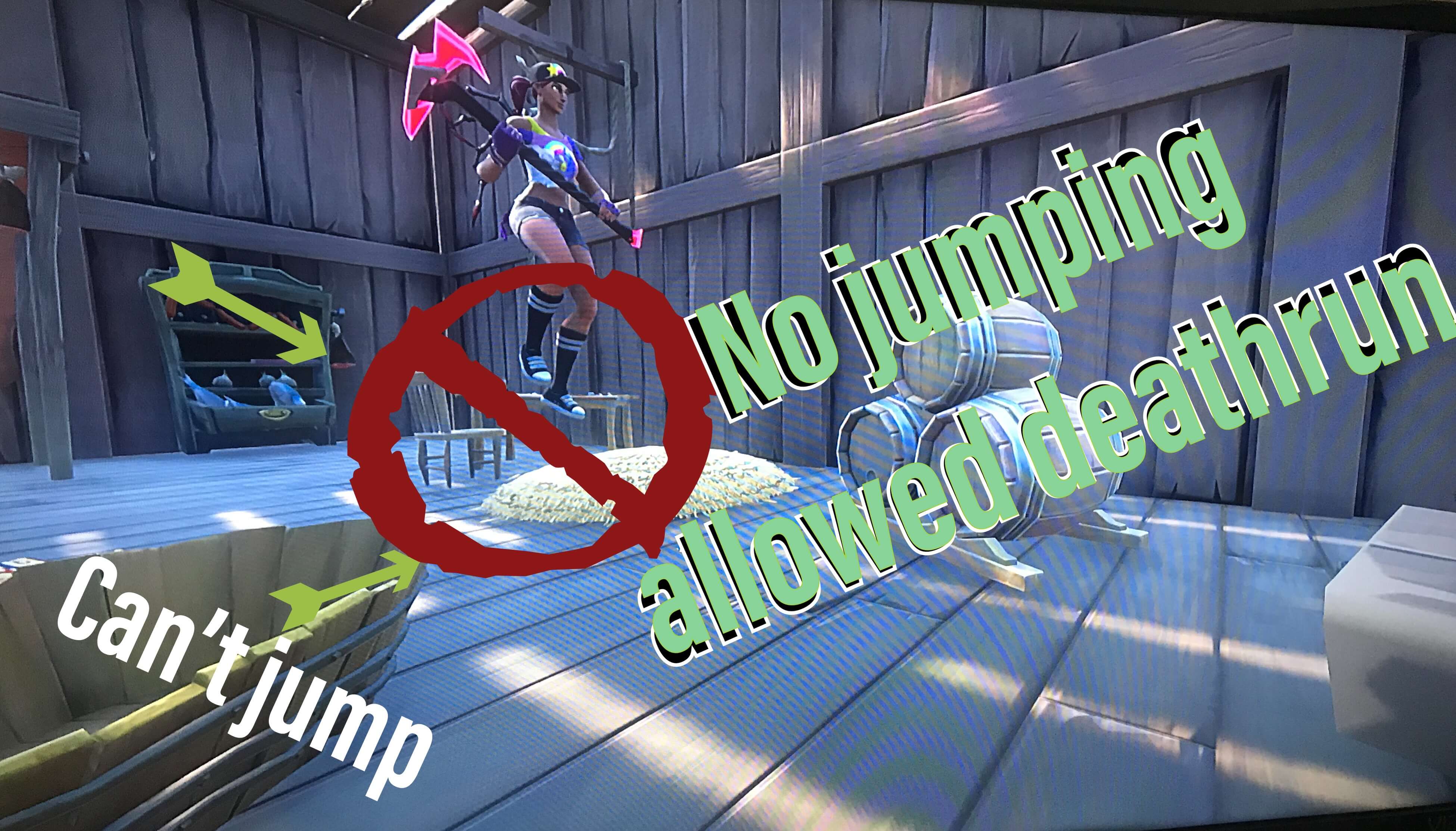 The No Jumping Allowed Deathrun Fortnite Creative Map Code Dropnite