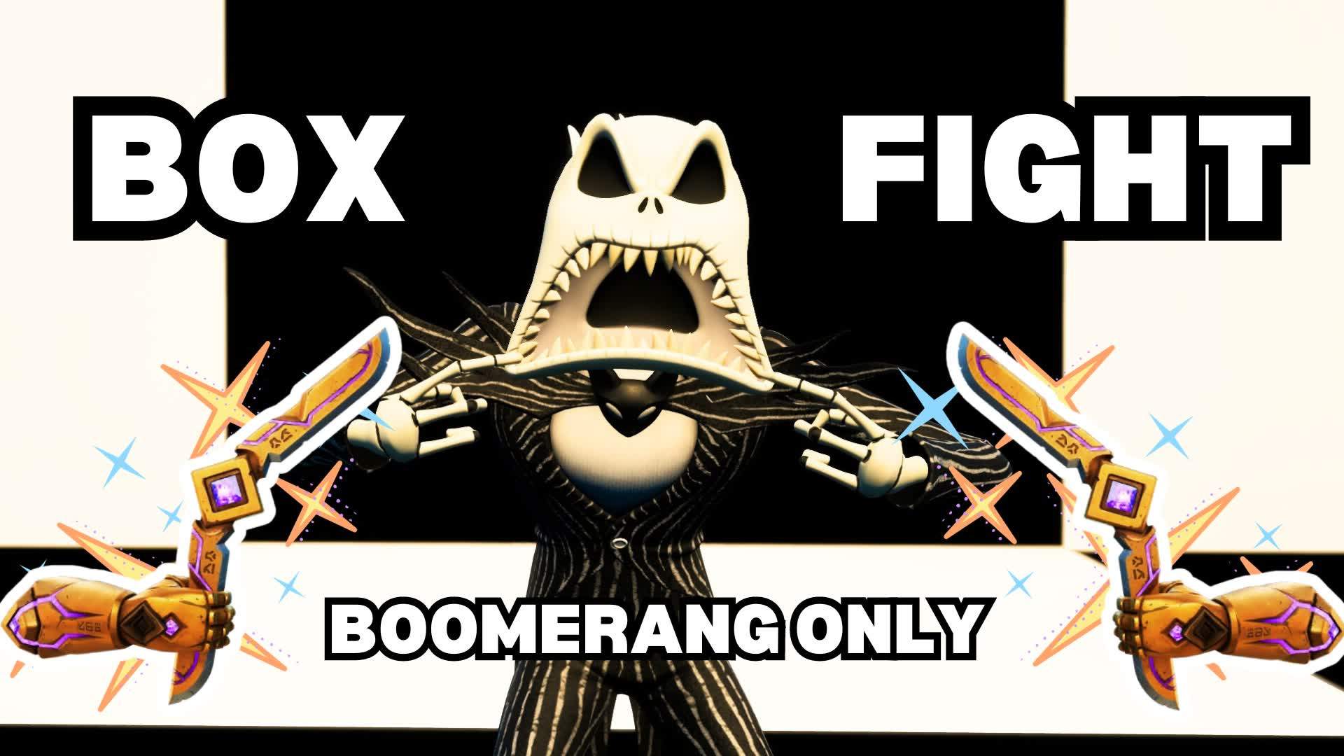 BOX FIGHT BOOMERANG ONLY-BLACK AND WHITE