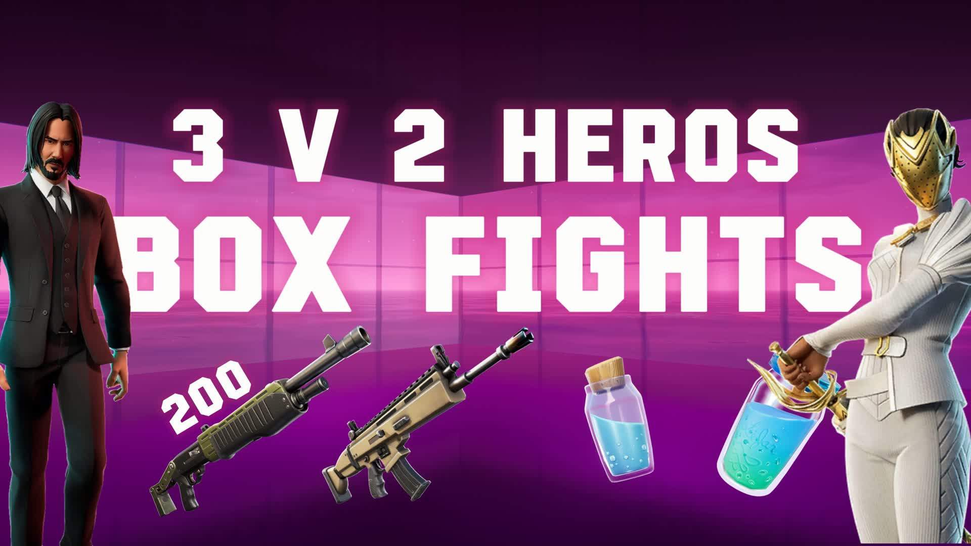 MEGA BOX FIGHT 3V2 HEROS 🦸