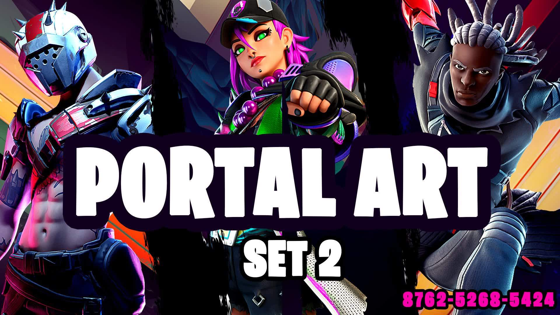 pro] Portal Art (set 2) - Fortnite Creative Other and Fun Map Code