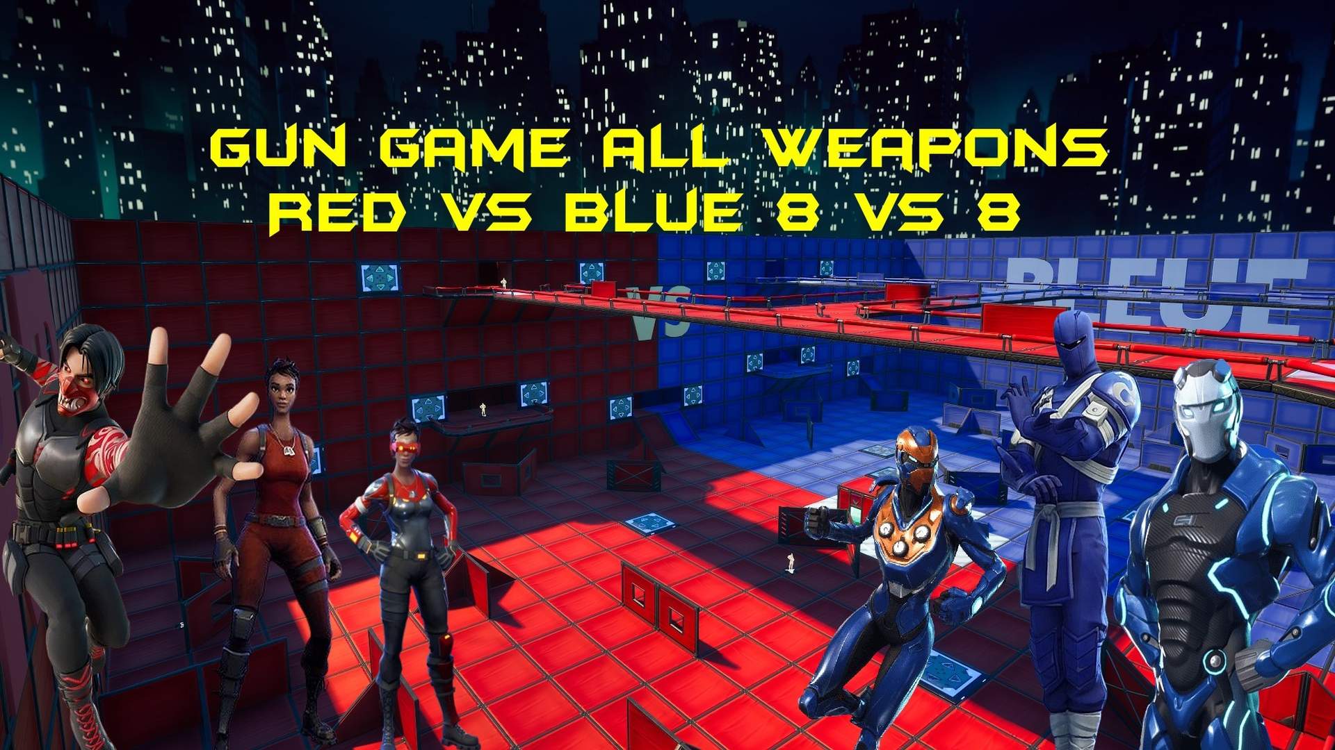 🔴GunGame all weapons Red VS Bleu 8vs8🔵