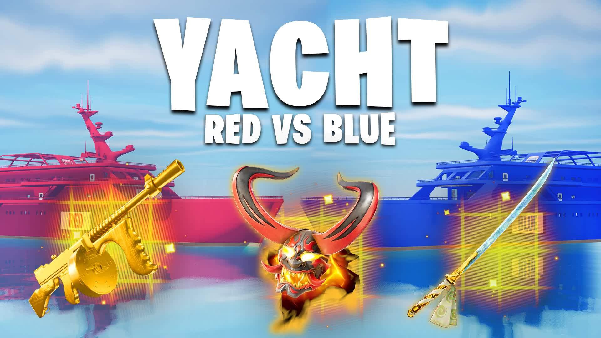 YACHT RED VS BLUE 🔴🔵