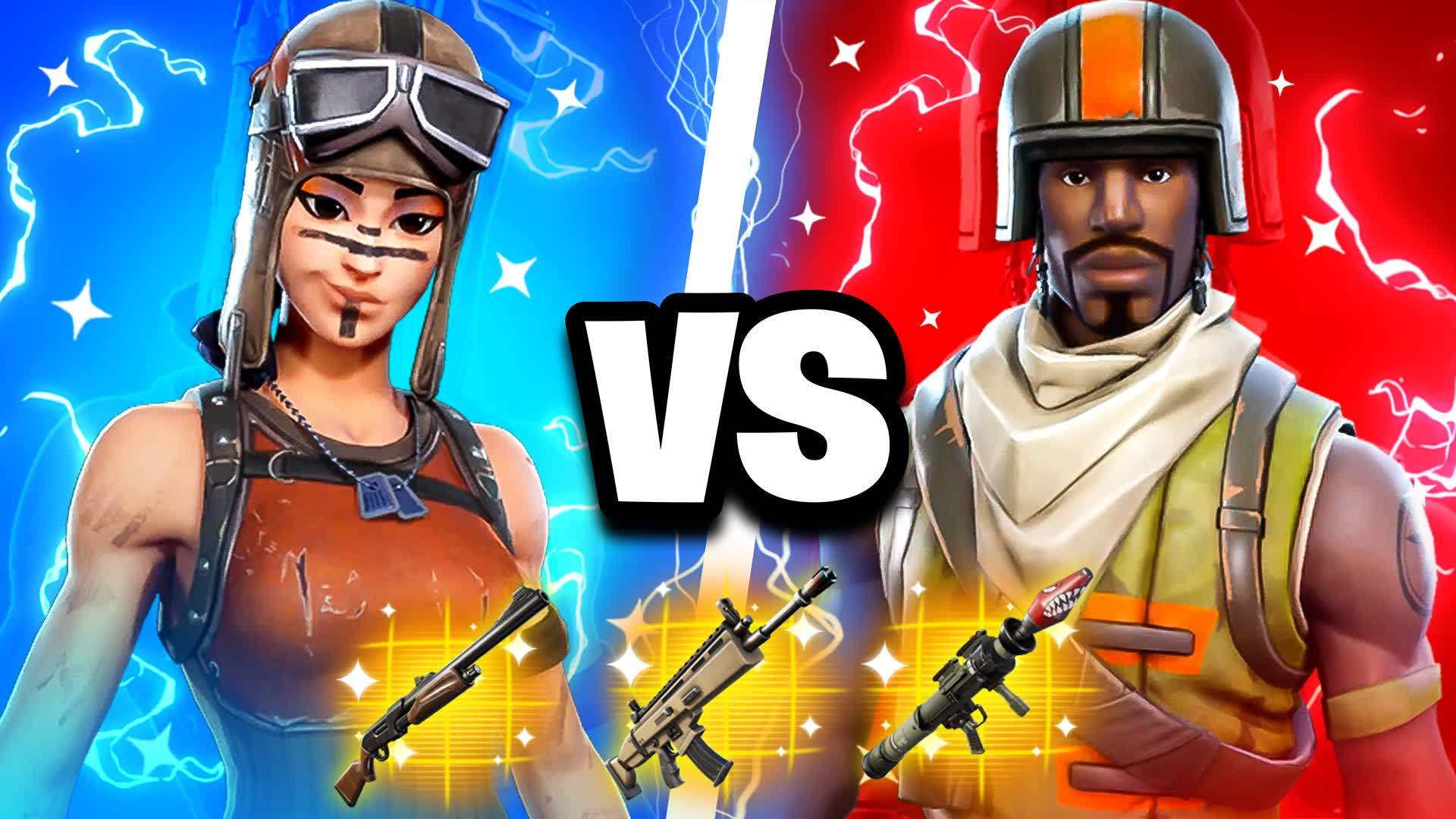 🔴🔵RENEGADE VS TROOPER GUN GAME HEROES