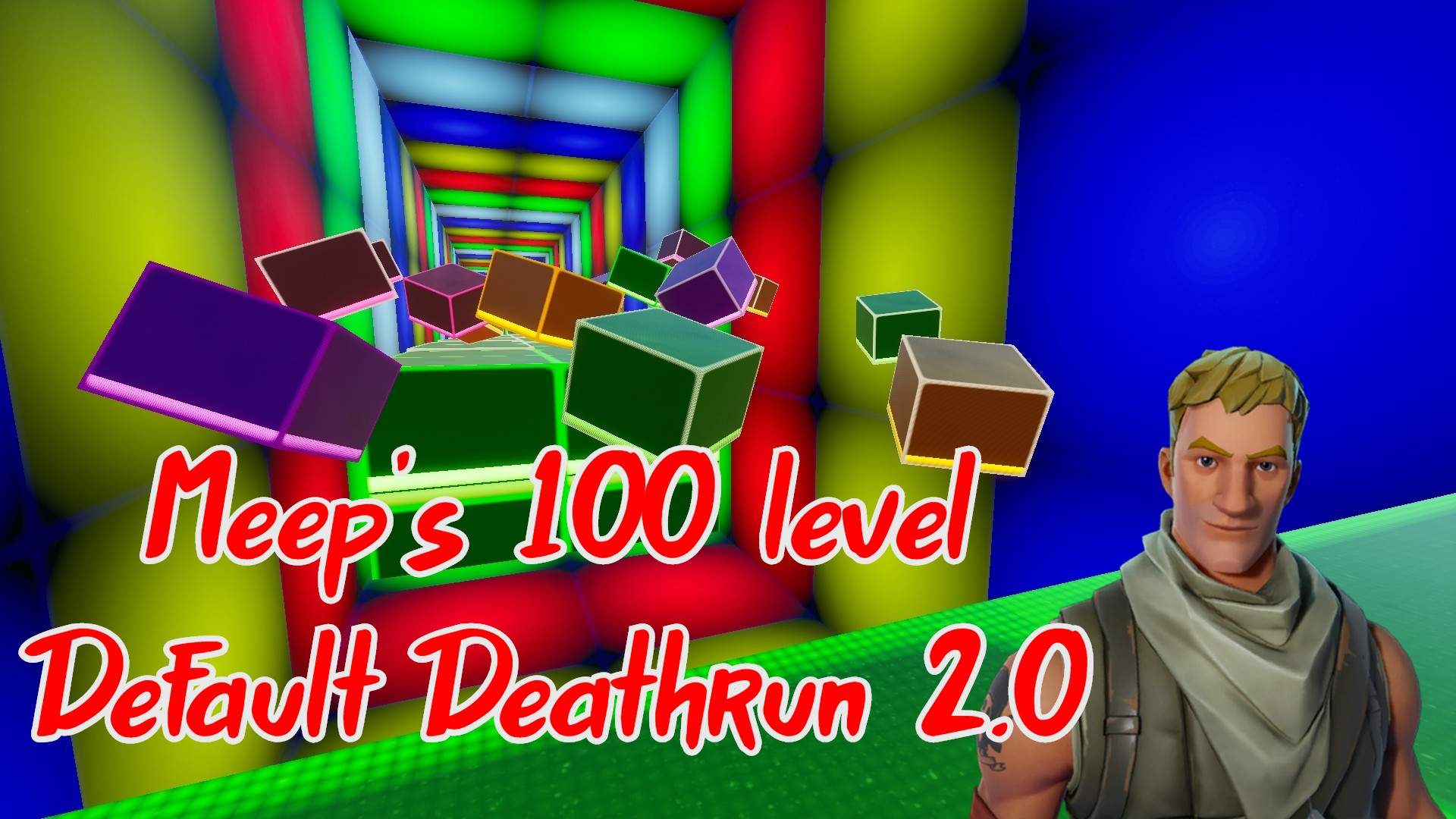 Meep S 100 Level Default Deathrun 2 0 Fortnite Creative Map