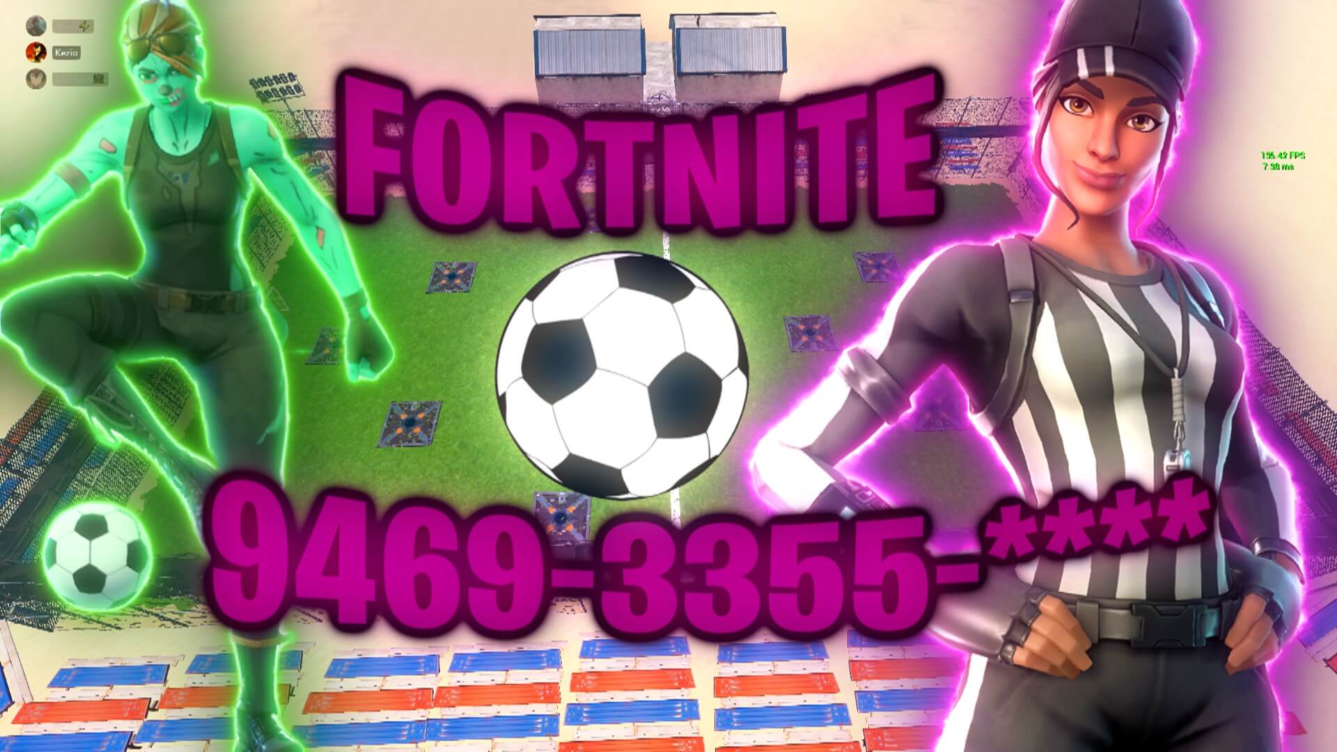 FOOTBALL/SOCCER 2-12 PLAYERS ! - Fortnite Creative Map Code - Dropnite