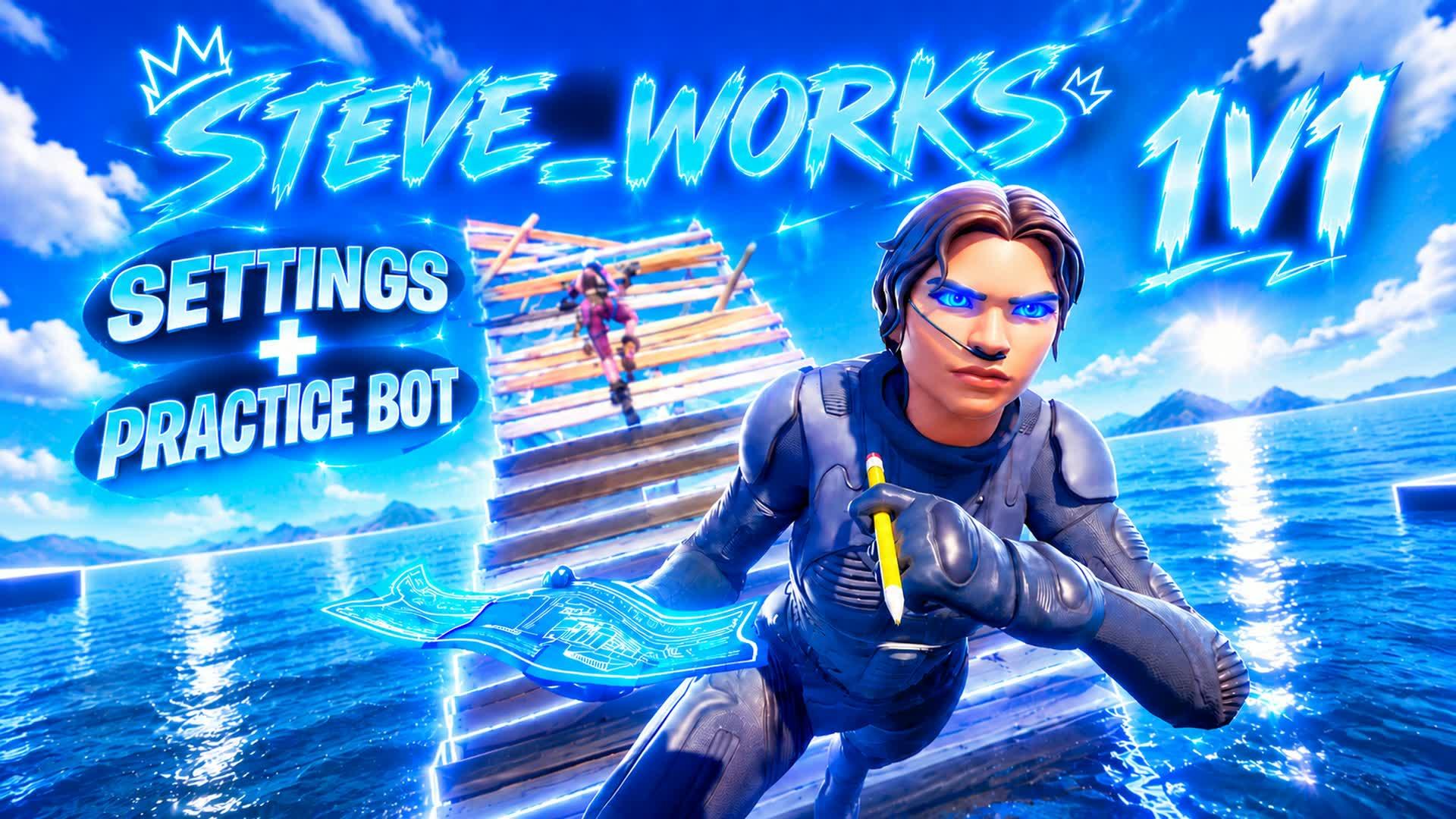 STEVE_WORKS 1v1 (SETTINGS⚙️+ 1v1 BOT🎯)
