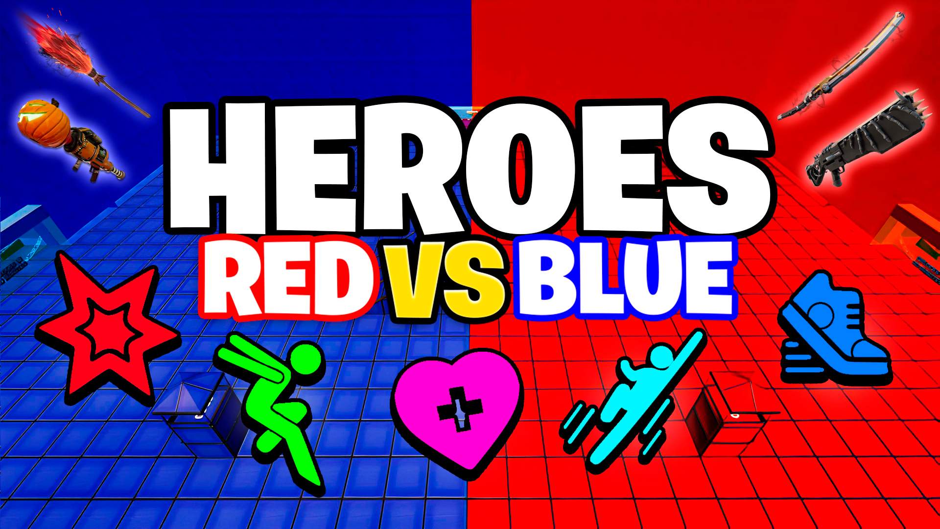 🦸 HEROES RED VS BLUE 🆕