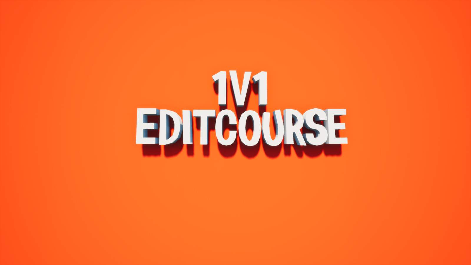1v1 editing course code