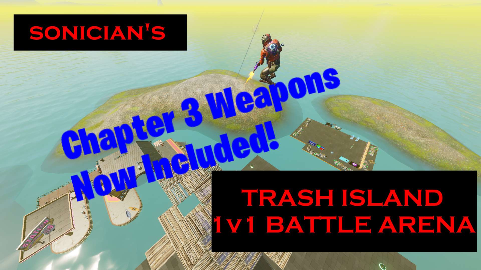 Sonician's Trash Island 1v1 Battle Arena