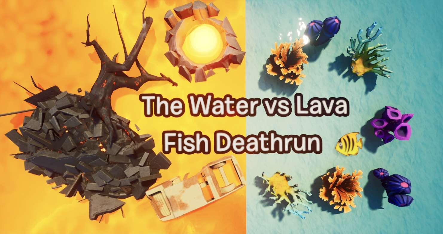 THE WATER VS LAVA FISH DEATHRUN