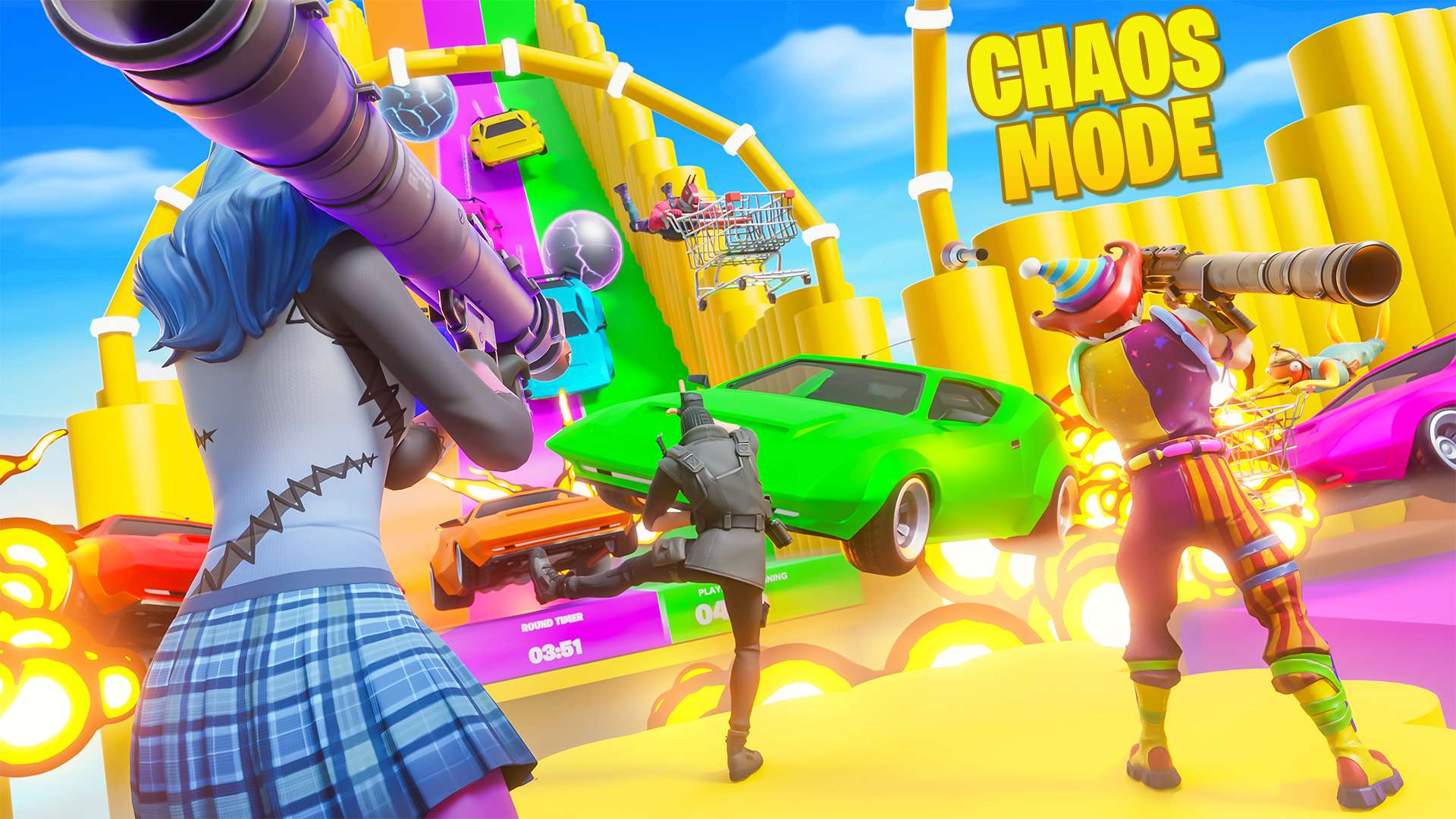 ROCKETS VS CARS 🤯[CHAOS MODE]🤯