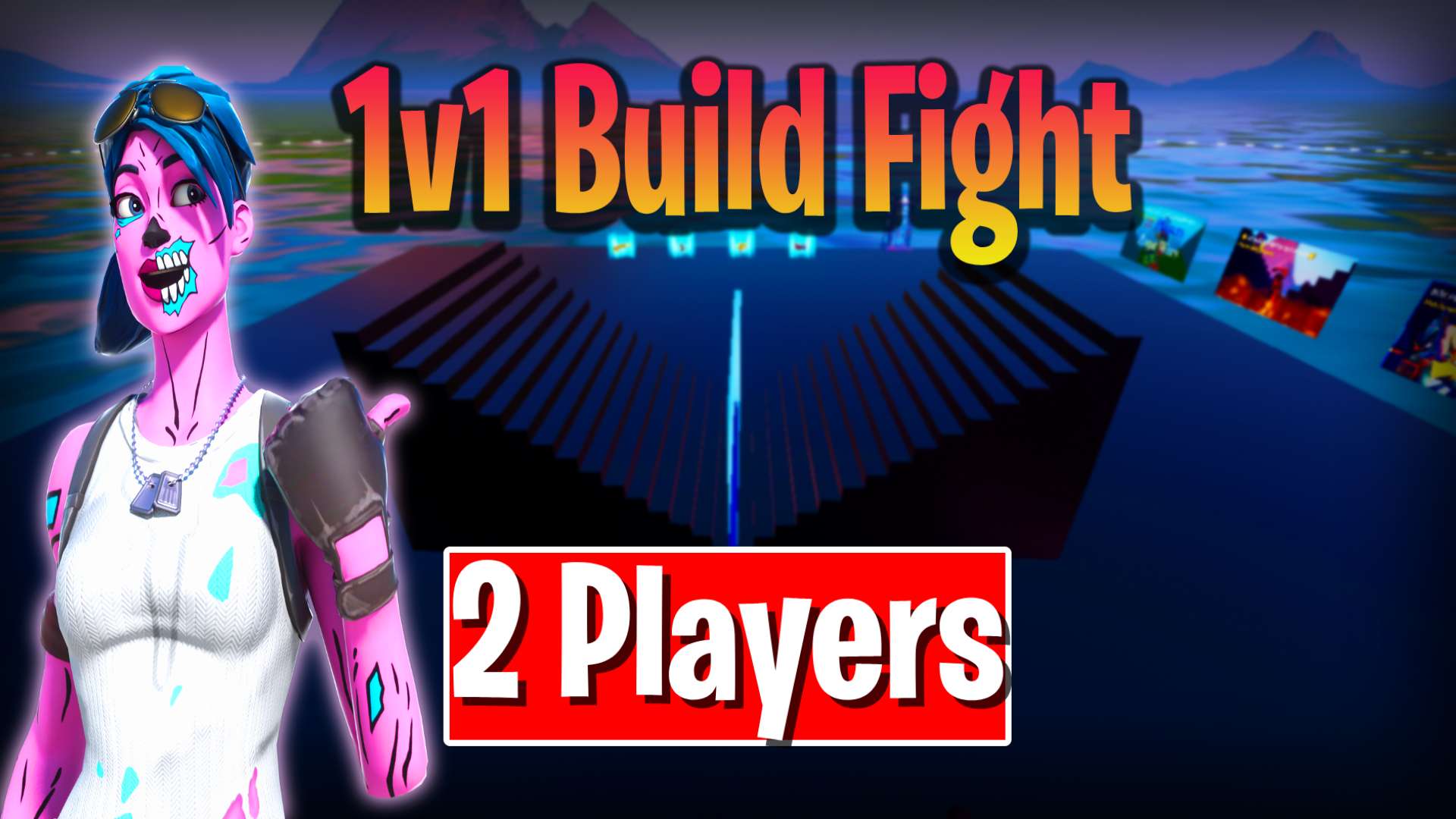 1V1 BUILD FIGHT!!! 2 PLAYERS💥