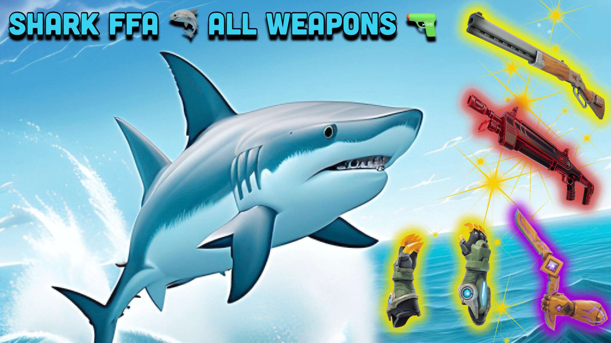 🦈 SHARK FREE FOR ALL - ALL WEAPONS